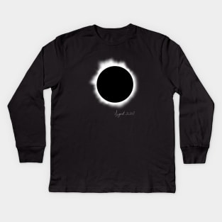 Solar Eclipse 2017 Kids Long Sleeve T-Shirt